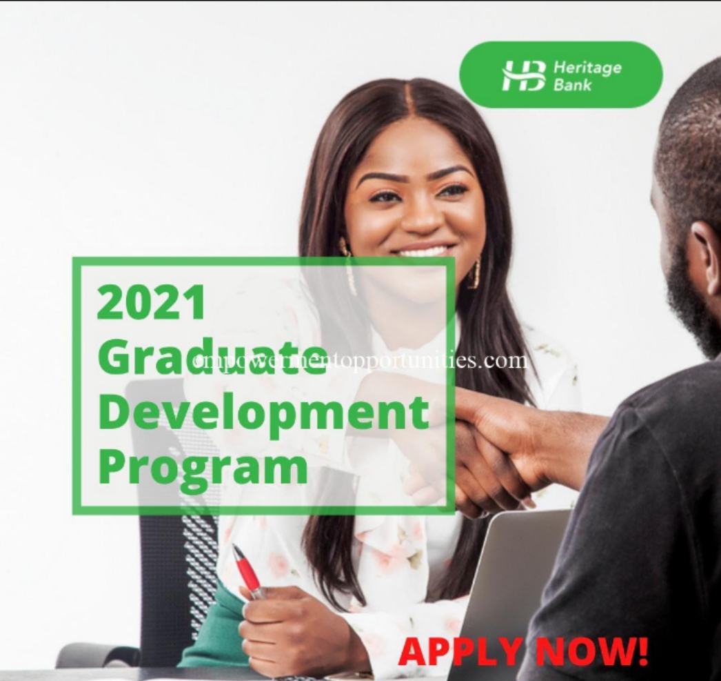 Recruitment: Apply Heritage Bank Graduate Trainee Programme, 2021 for Nigerians