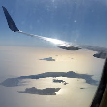 Das Santorin-Archipel aus der Luft