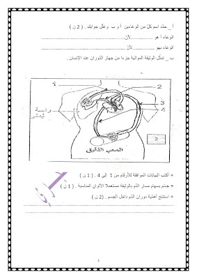 فرض مراقبة 2 في علوم الحياة و الارض سنة تاسعة