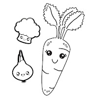 vegetables coloring page