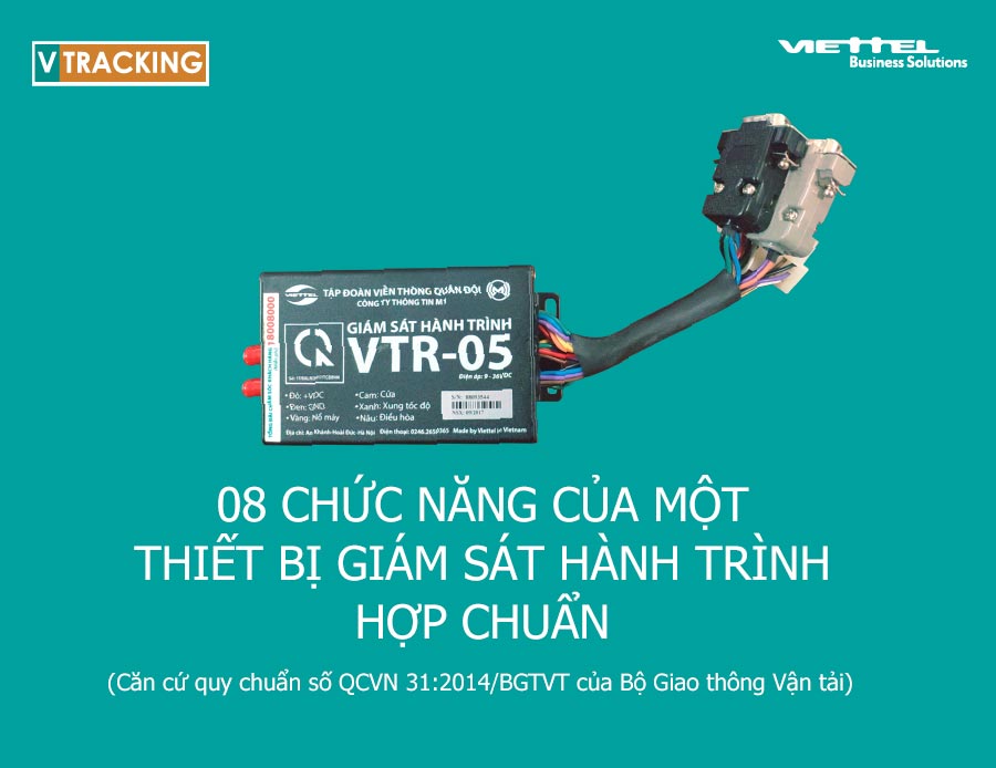 Ảnh minh họa: 08 chức năng của Thiết bị giám sát hành trình hợp chuẩn