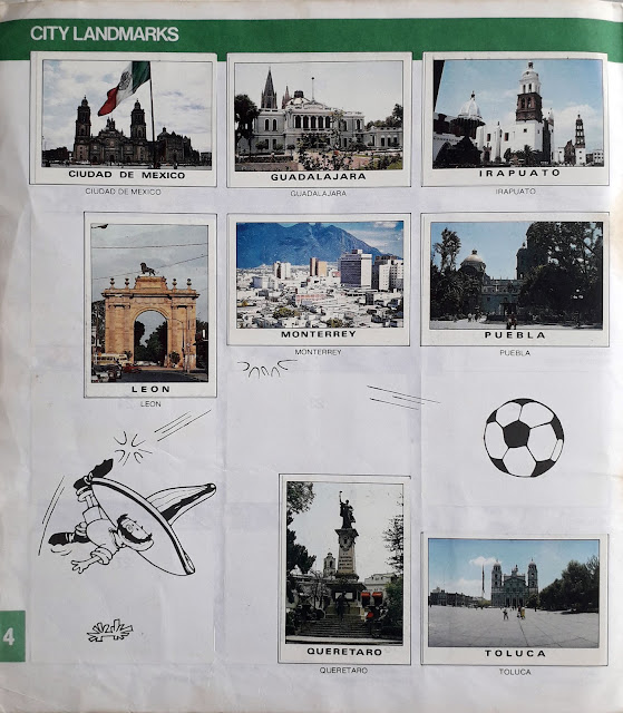 PANINI STICKER COLLECTION WORLD CUP MEXICO 86 CITY LANDMARKS