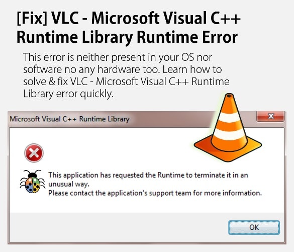 Fixed Microsoft Visual C Runtime Library Error Vlc Microsoft Error Fix Fixed Microsoft Visual C Runtime Library Error Vlc Microsoft Error Fix