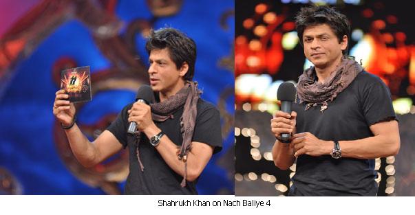 Shahrukh Khan brown red check scarf Golden Globes Nach Baliye 4