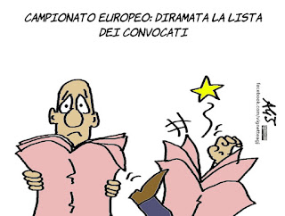 convocazioni, euro 2016, campionati europei, calcio, sport, Conte, CT, vignetta, umorismo