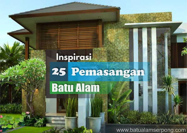 25 hasil pemasangan batu alam