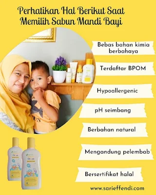 memilih sabun mandi anak bayi