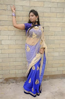 Ashakumari Navel Show in Transparent Saree still