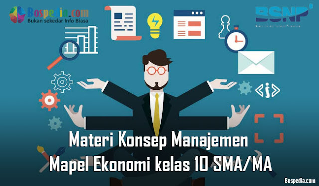 Materi Konsep Manajemen Mapel Ekonomi kelas 10 SMA/MA