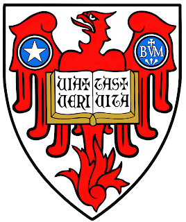 Mundelein College coat of arms crest shield logo