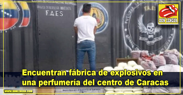 Encuentran fábrica de explosivos en una perfumería del centro de Caracas