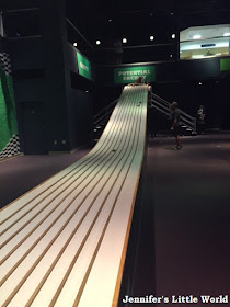 Long ramp for racing cars at the Orlando Science Center