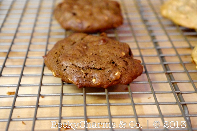 Flourless|{Butterless} Chewy Walnut Butter Brownie Cookies  by BeckyCharms