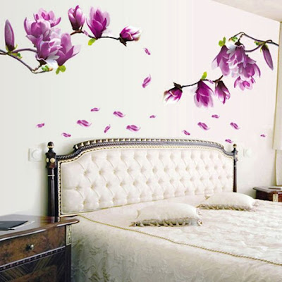 Magnolia Flowers Wall Stickers