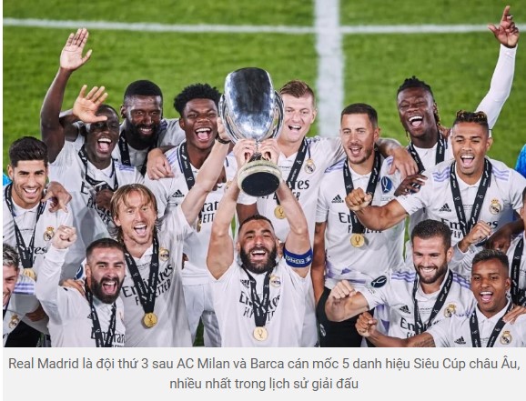 Tin bóng đá 11/8: Real Madrid đoạt siêu cup châu Âu Real