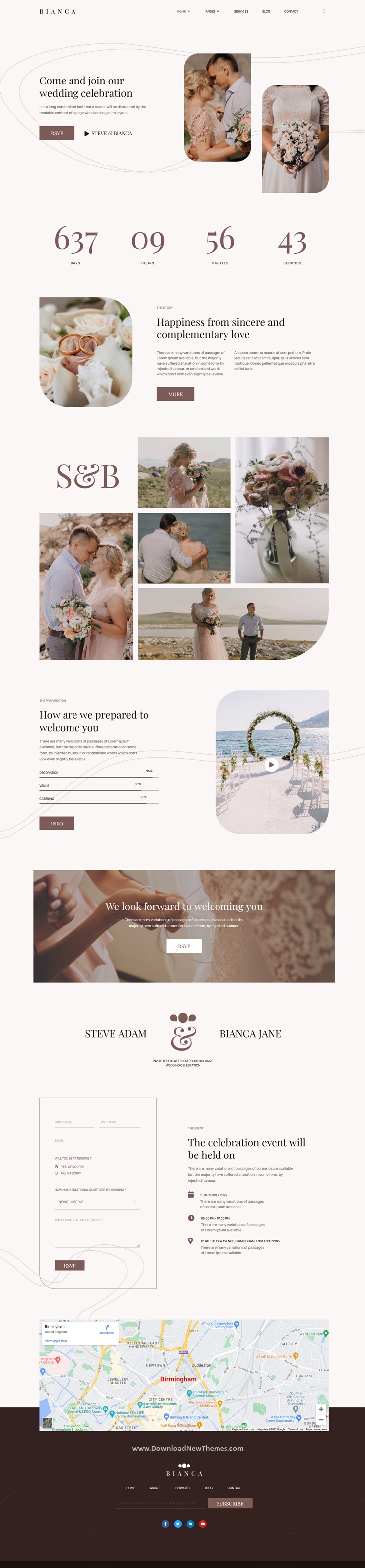 Download Wedding Elementor Template Kit