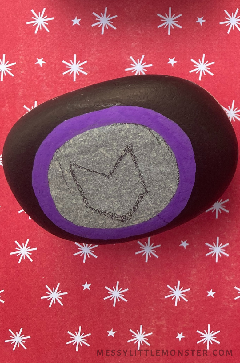 Superhero rock painting - Hawkeye