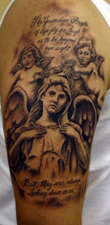 Cherub Angels Tattoo Design on Upper Arm