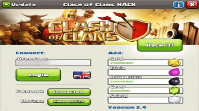 Cara Hack COC 100% Work