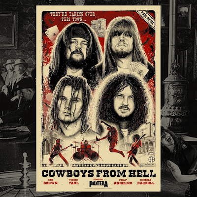 Pantera “Cowboys From Hell” 30th Anniversary Screen Print by Paul Jackson x Collectionzz