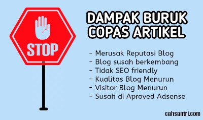 Dampak Buruk Dari Artikel Copas Pada Perkembangan Blog