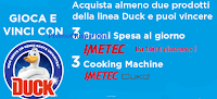 Logo Concorso ''Vinci con Duck'': in palio 168 buoni Imetec e 3 Cooking Machine Cukò