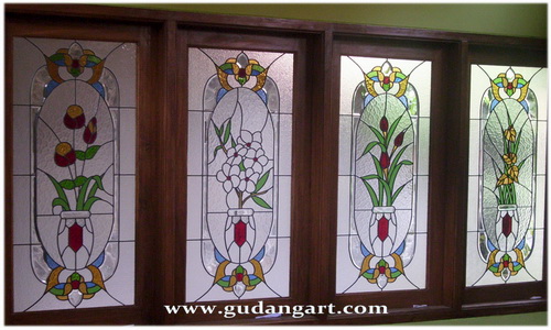 Stained Glass Flowers Stained Glass Windows Desain 
