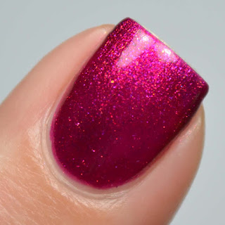 burgundy shimmer nail polish