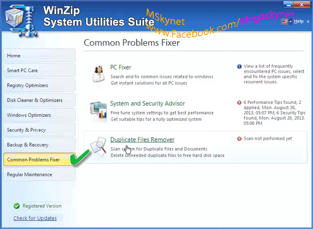 Winzip suite settings  For L2 cache