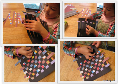 kids paper weaving