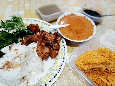 Nasi Kukus Ayam Berempah Menu Berbuka