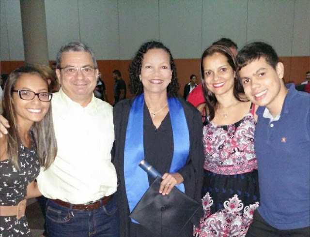 Família na formatura