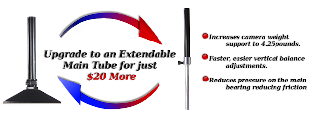 Upgrade to an extendable main to on your MiniDV Stabilizer Pro Camera Stabilizer Purchase