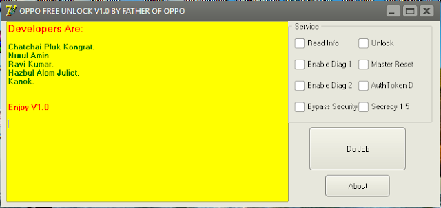 OPPO Unlock Tool 1.0