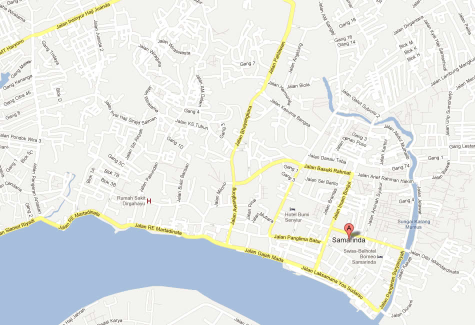  Peta  Kota  Samarinda 