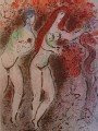 Marc Chagall, Adam and Eve, Temptation