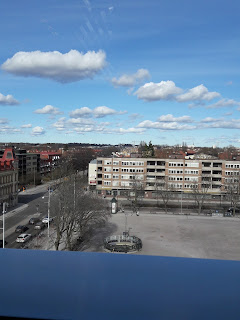 Utsikt mot Vaksala torg i Uppsala