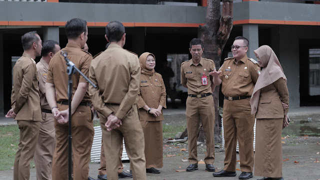 Pantau Pelaksanaan Apel Pagi, Andi Bataralifu Sebut Upaya Disiplinkan Pegawai