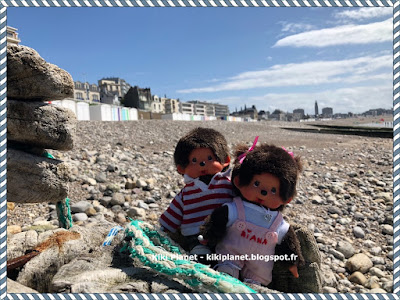 plage, sainte-adresse, le havre, 500 ans, kiki, monchhichi, mer, cabane, bebichhichi