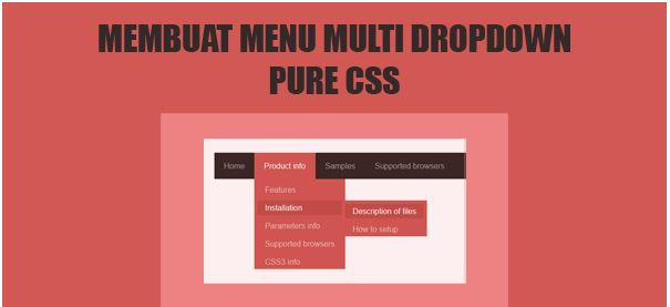 Cara Membuat Menu DrobDown Menggunakan CSS di Blog
