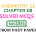 1st year Chemistry mcqs Chapter 8  SOLVED