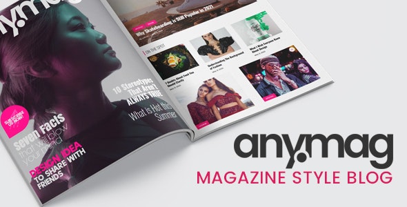 Anymag v2.13 - Blog de WordPress de estilo de revista