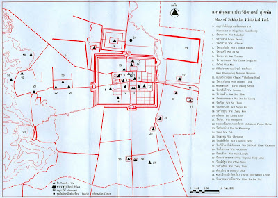 Old Sukhothai-Sukhothai Map-World Heritage Site-สุโขทัย- ประเทศไทย-thailand