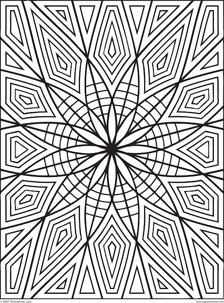 Geometric Design Coloring Pages  Geometric Coloring Pages Pdf Pic   Hawaiidermatology   Kb 