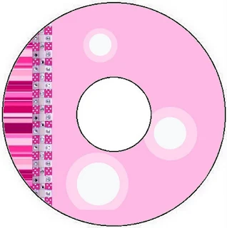 Pink Cupcakes Themed Party, Free Printable CD Labels