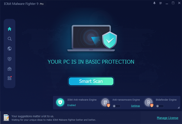 IObit Malware Fighter 9 PRO Full Version Main Windows