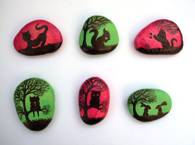 painted pebbles design ideas