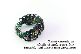 Straightaway Crystal Rubber Band Bracelet @craftsavvy #craftwarehouse #rubberbandbracelets #loombands #diy