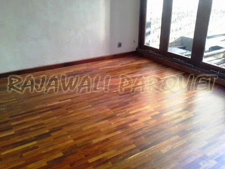 Pemasangan Parquet rumah Bapak Giri Pondok Aren