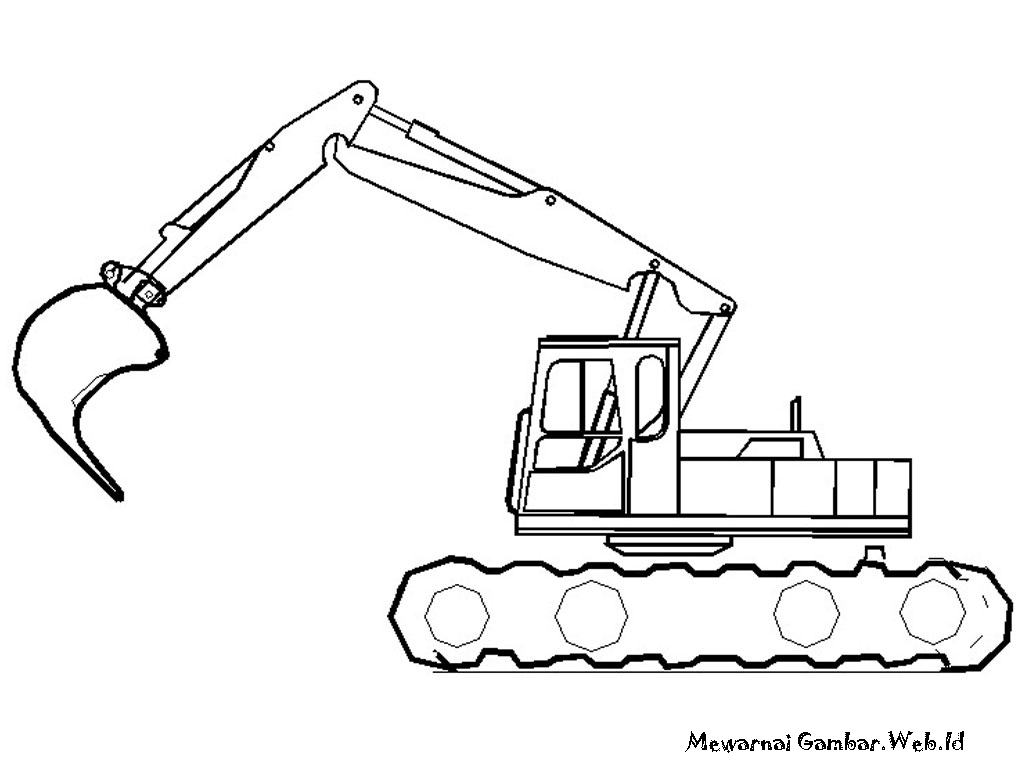 Mewarnai Kendaraan Konstruksi | Mewarnai Gambar